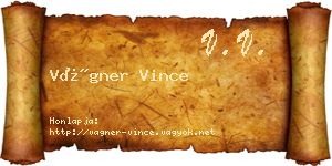 Vágner Vince névjegykártya
